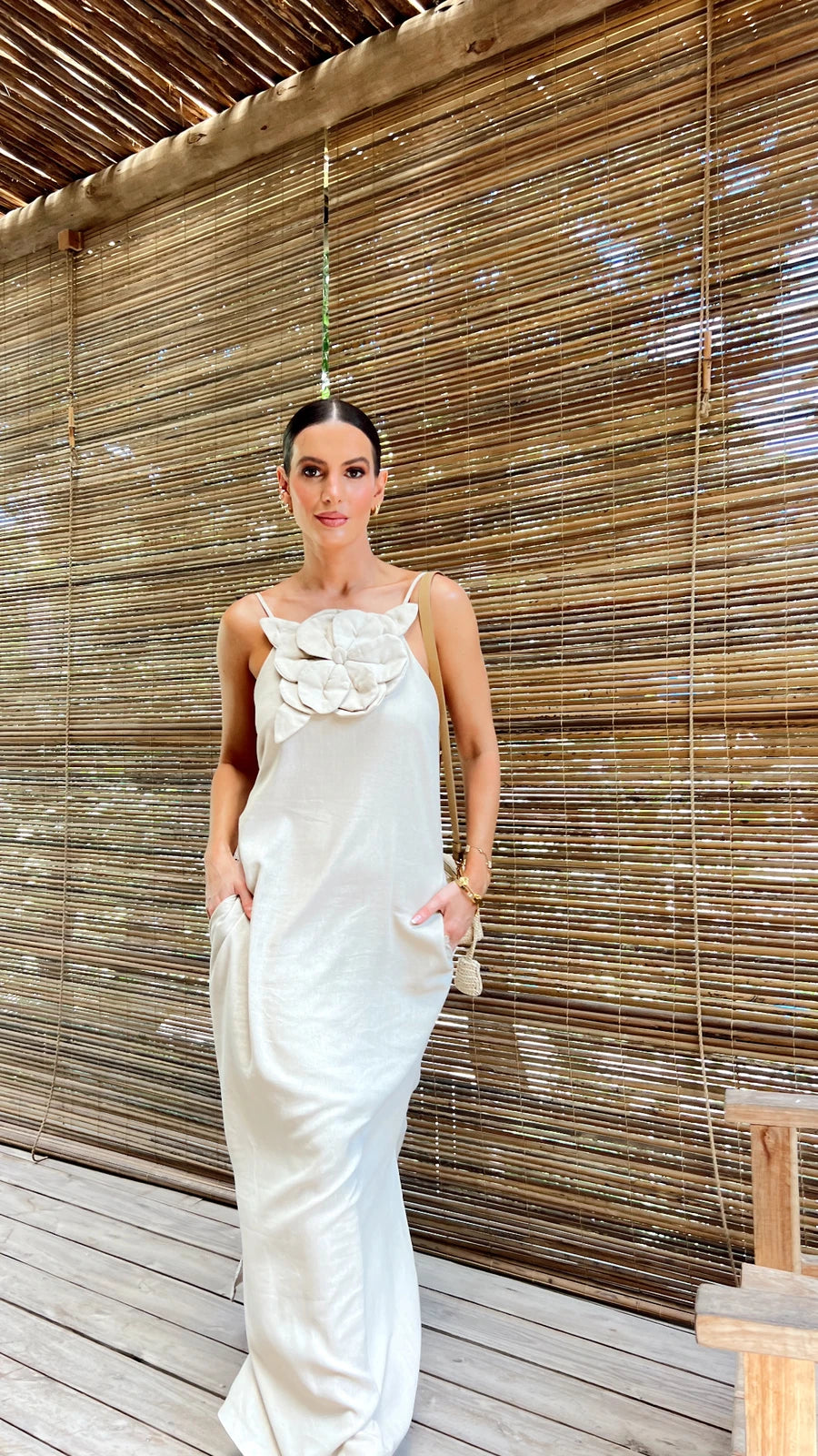 Flor de Janeiro Linen Dress