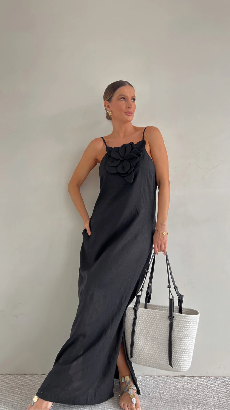 Flor de Janeiro Linen Dress