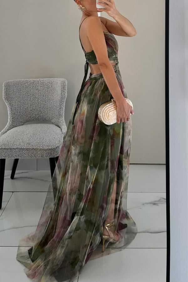 Aurora Watercolor Tulle Gown
