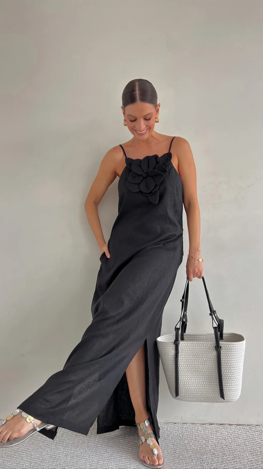 Flor de Janeiro Linen Dress