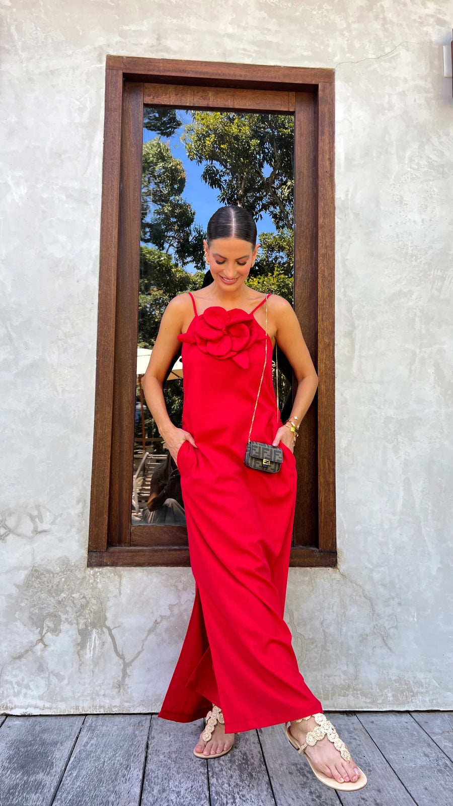 Flor de Janeiro Linen Dress