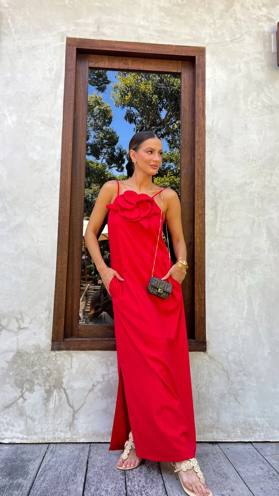 Flor de Janeiro Linen Dress