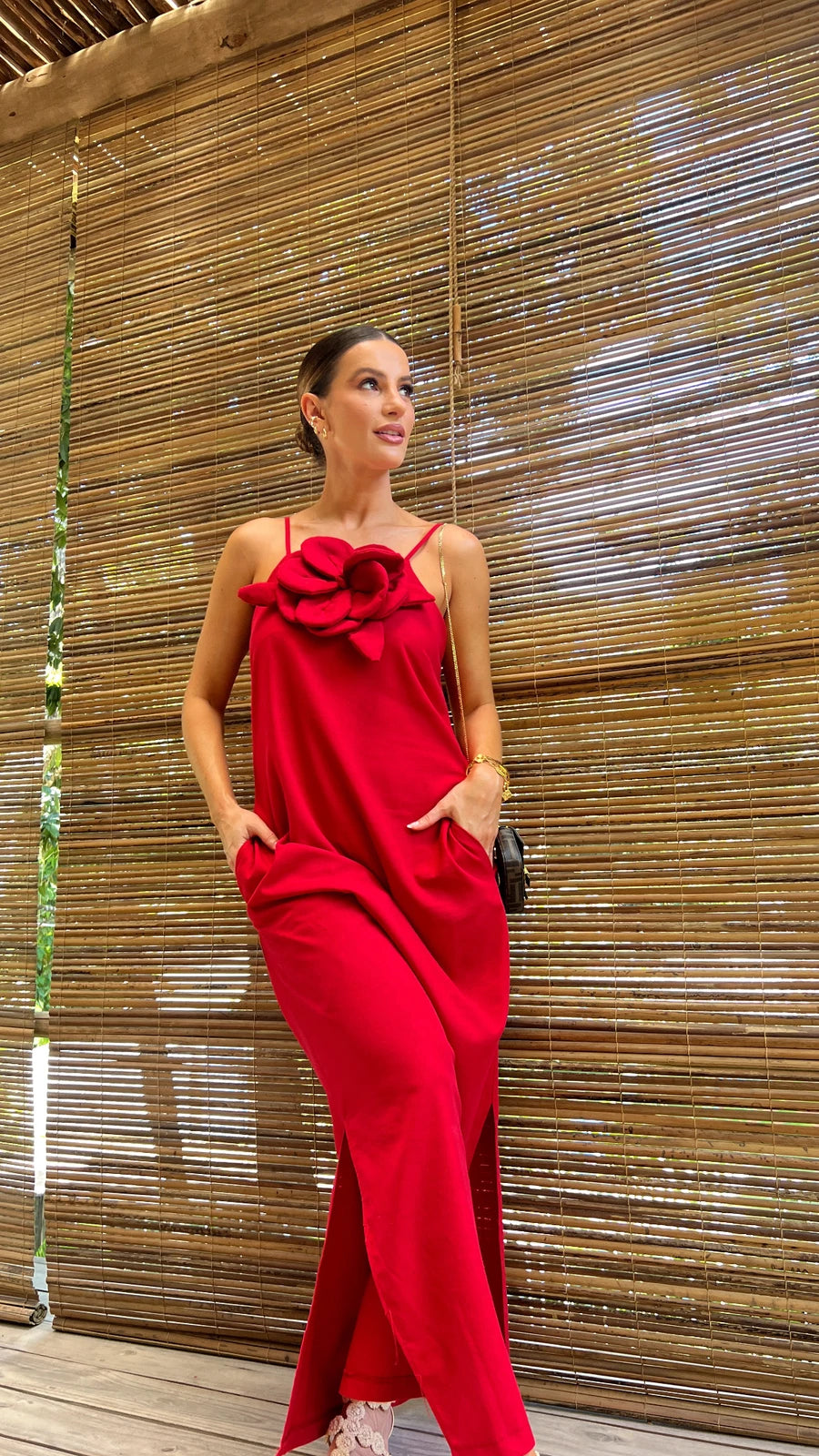 Flor de Janeiro Linen Dress