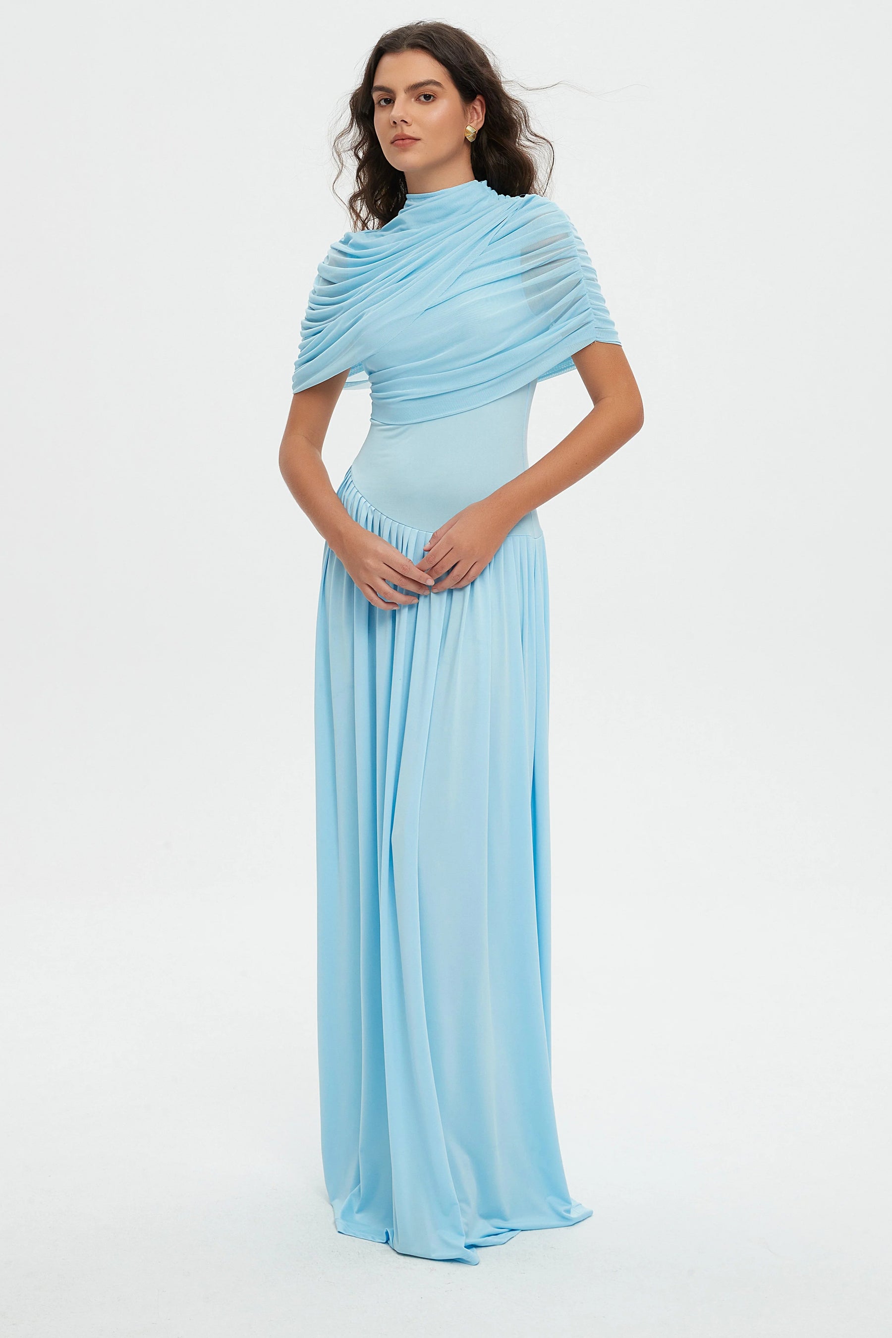 Oceanus Gown Dress - Blue