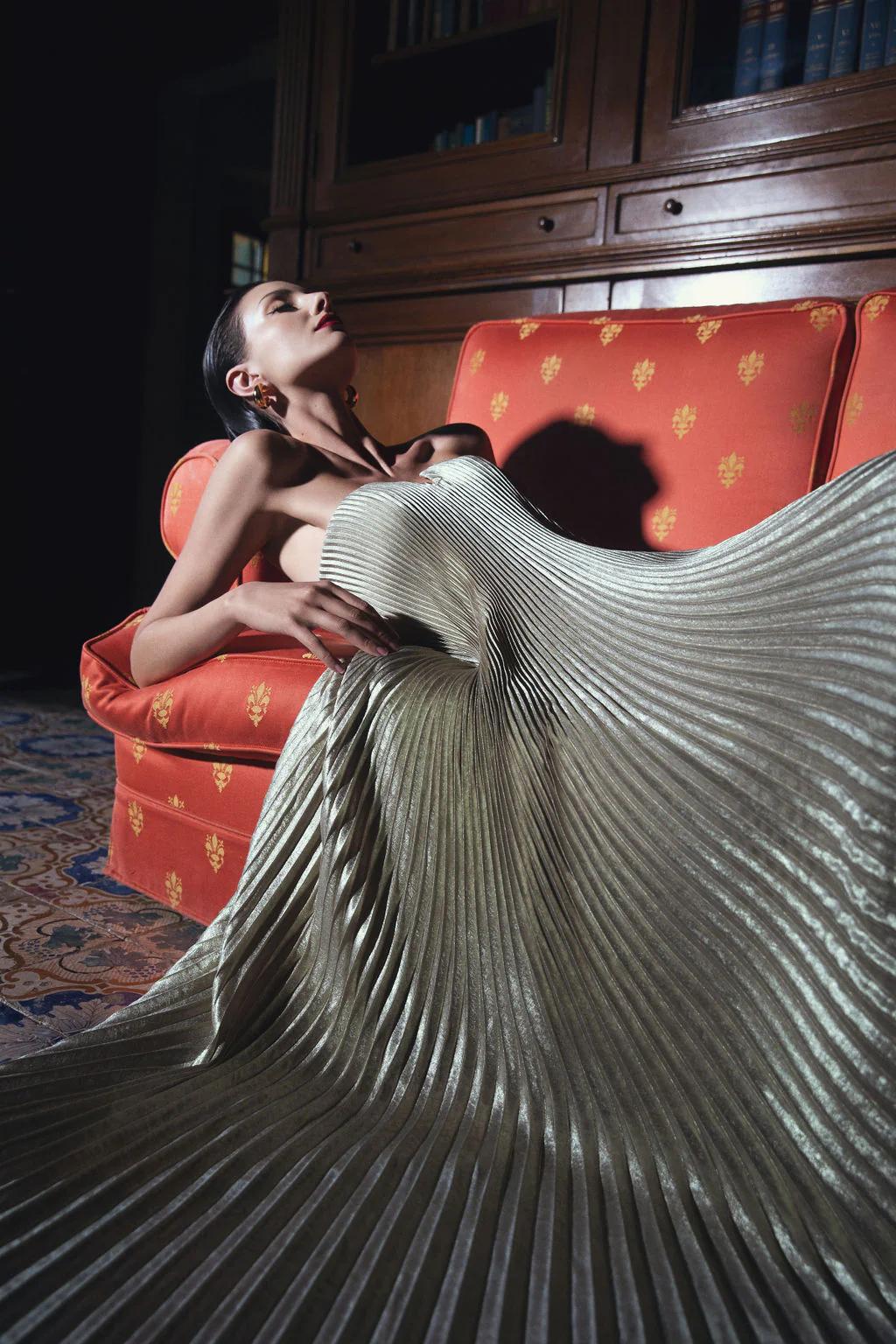 Solaré Gold Gown
