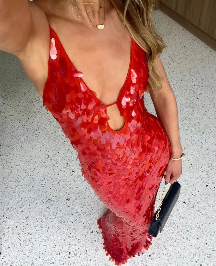 Sienna Sequin Slip Gown