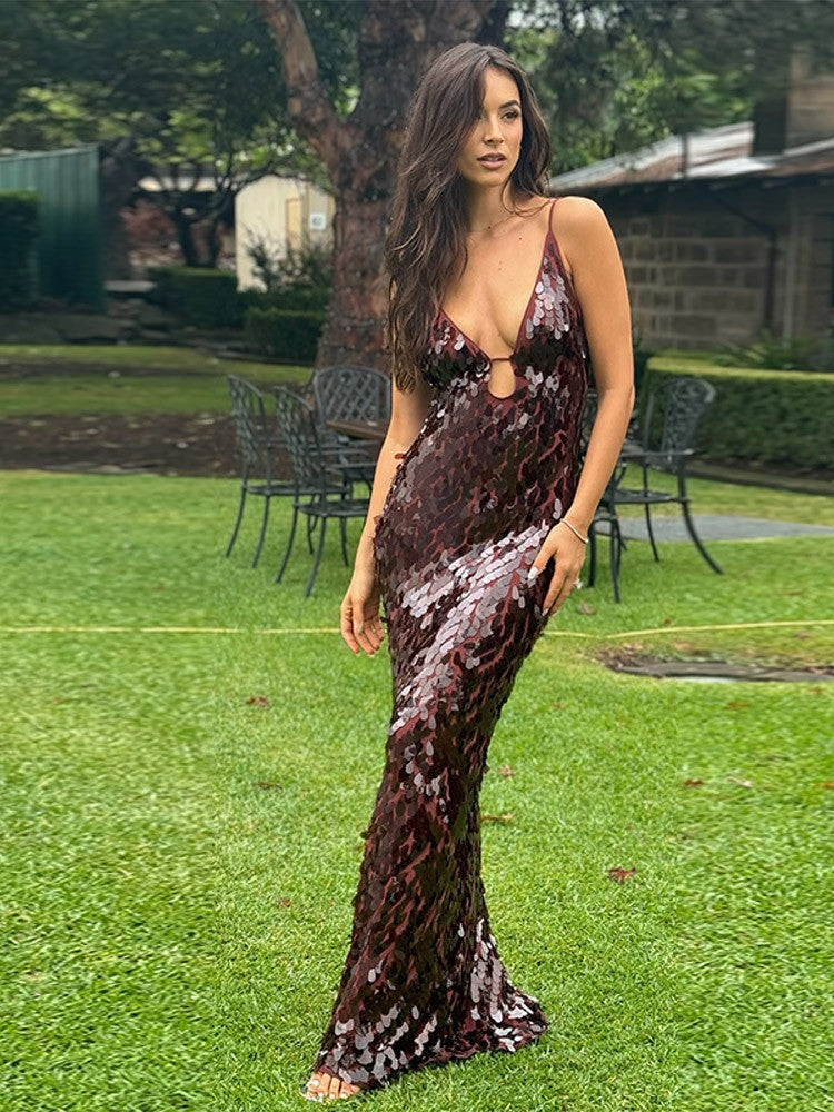 Sienna Sequin Slip Gown