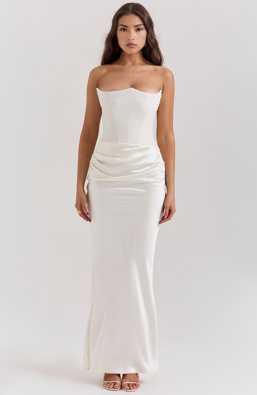 Noir Sculpt Gown Maxi Dress