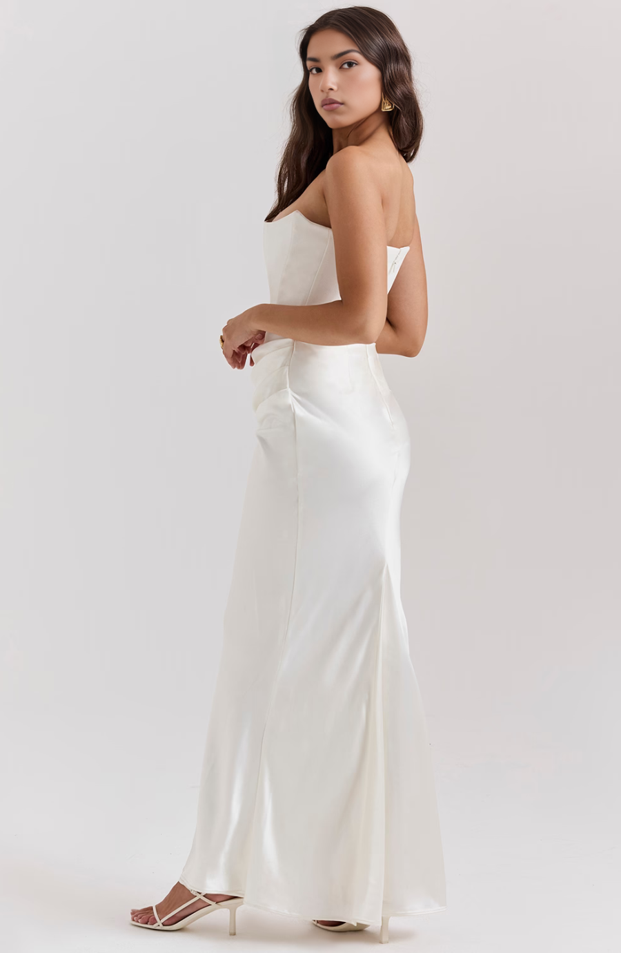 Noir Sculpt Gown Maxi Dress