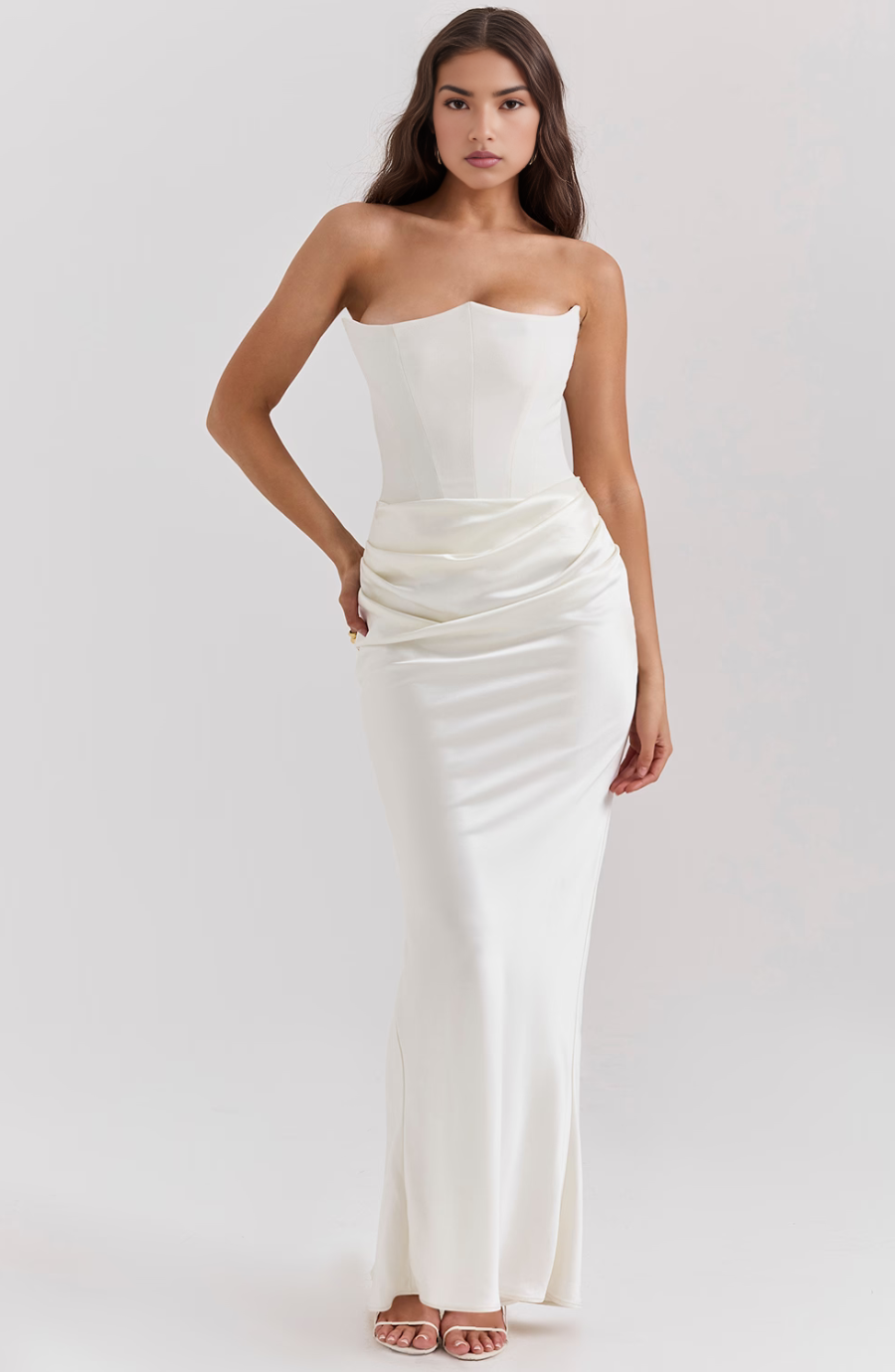 Noir Sculpt Gown Maxi Dress