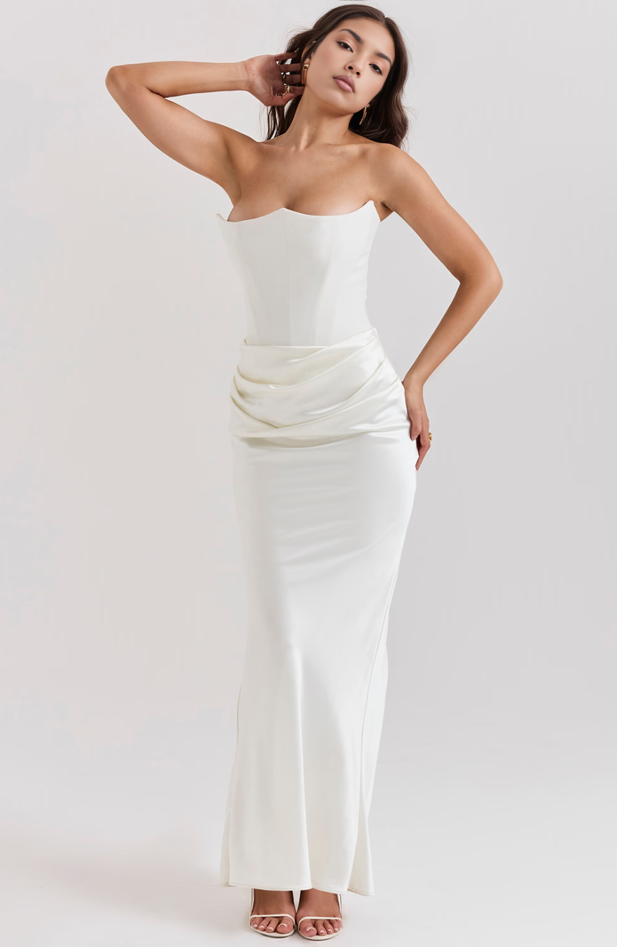 Noir Sculpt Gown Maxi Dress