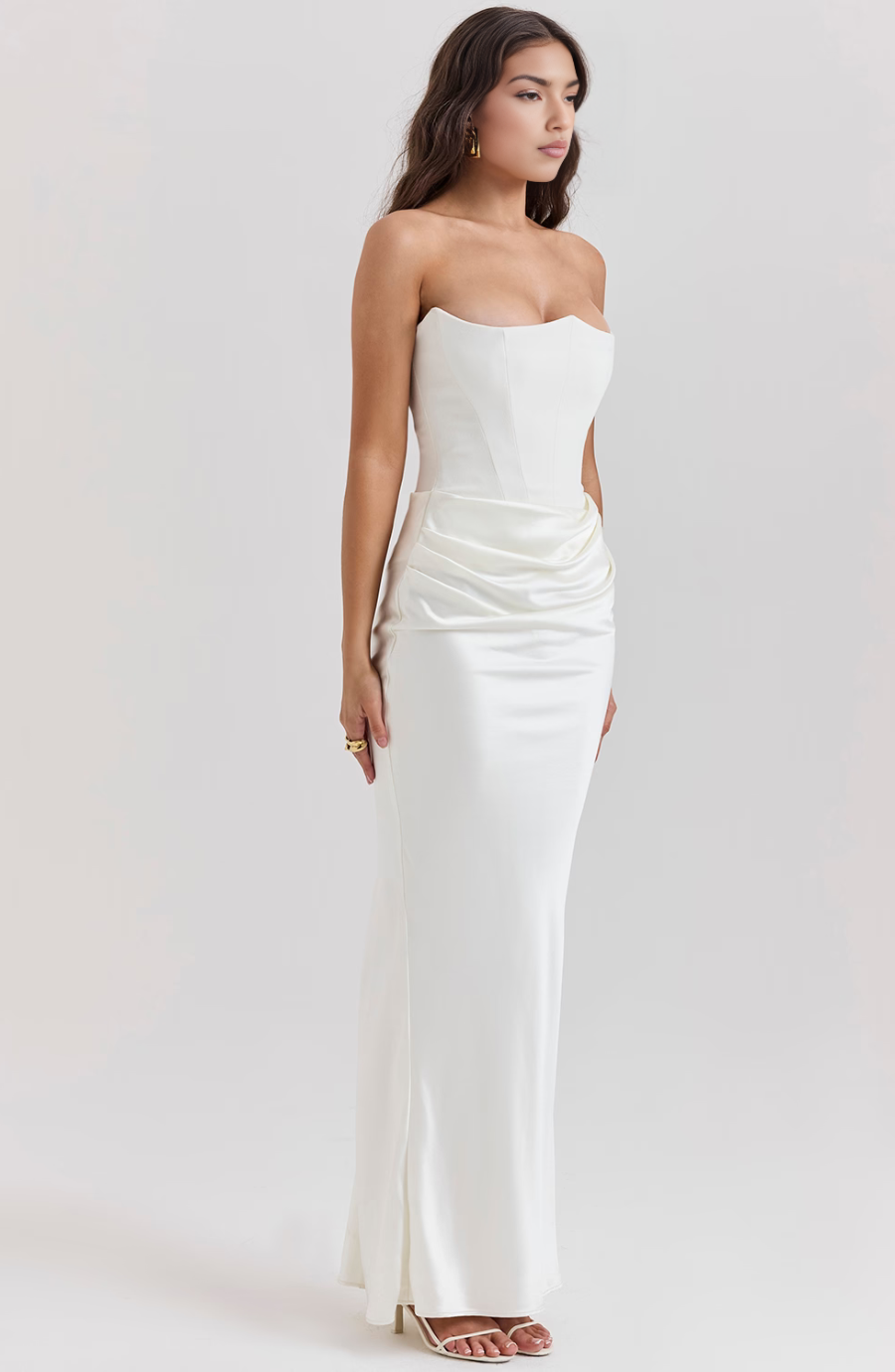 Noir Sculpt Gown Maxi Dress