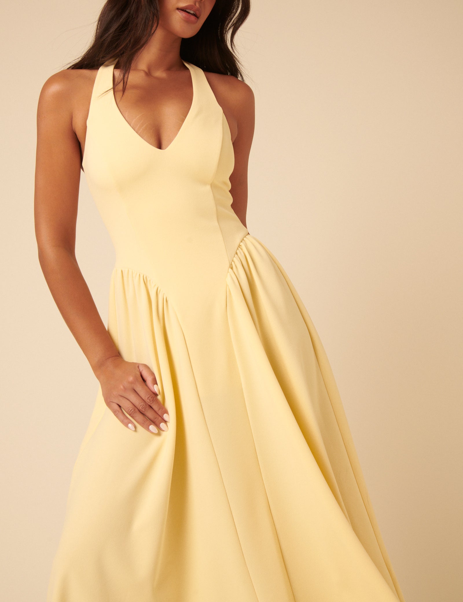 Solare Midi Dress - Yellow