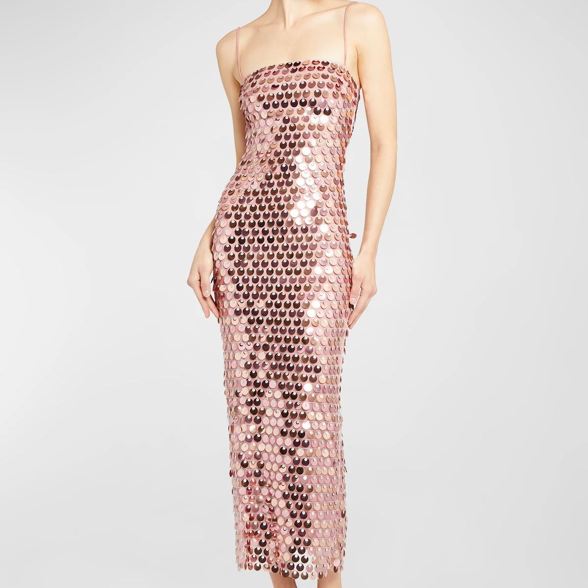 Rio Sunset Sequin Dress - Pink