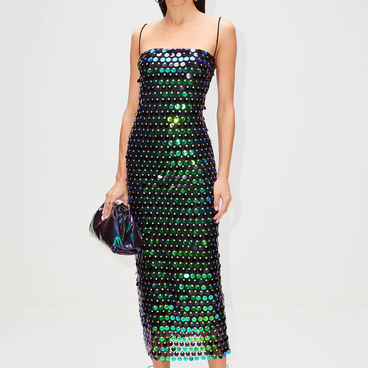 Rio Sunset Sequin Dress - Pink