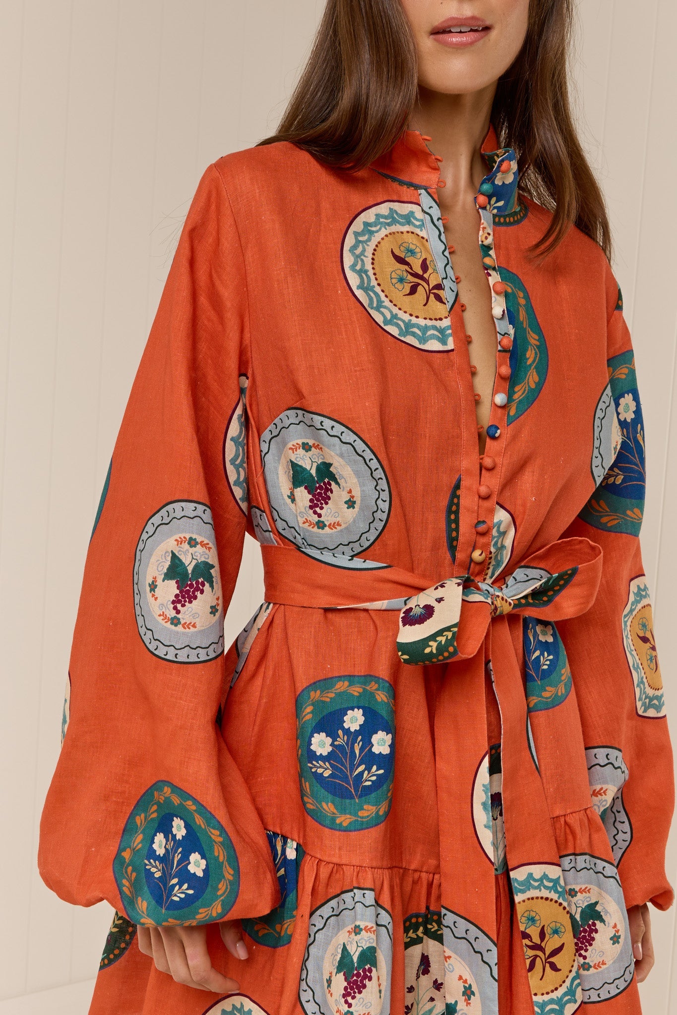 Serena Terracotta Dress