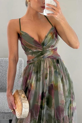 Aurora Watercolor Tulle Gown