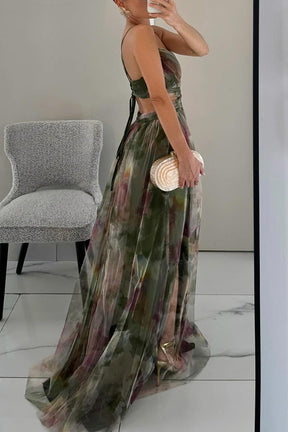 Aurora Watercolor Tulle Gown