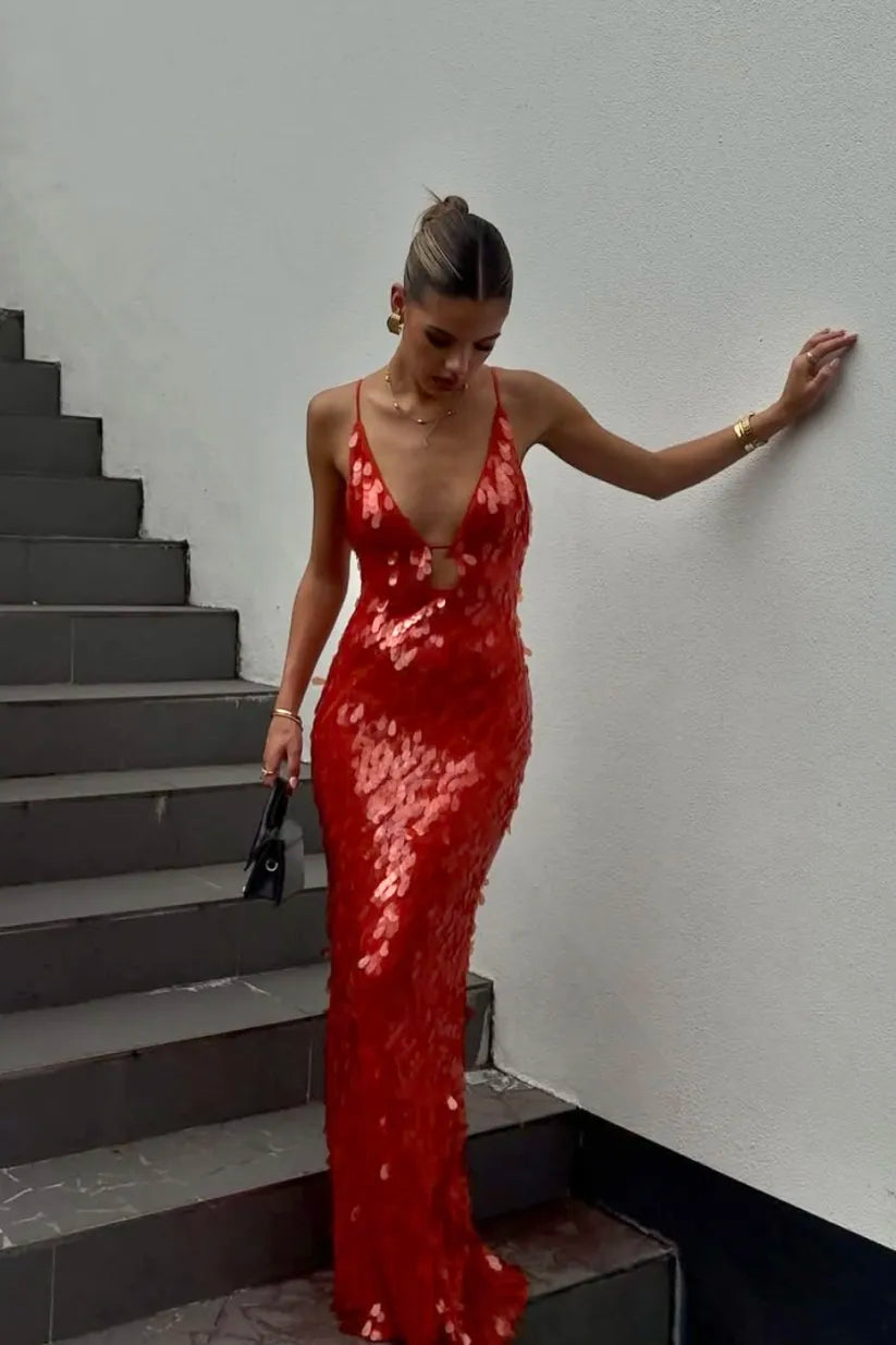 Sienna Sequin Slip Gown