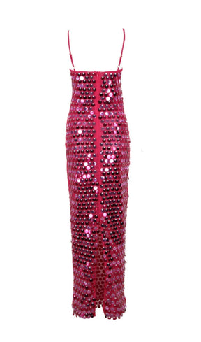 Rio Sunset Sequin Dress - Pink