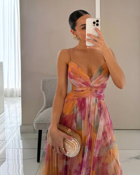 Aurora Watercolor Tulle Gown
