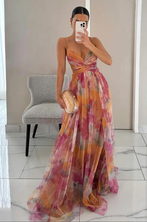 Aurora Watercolor Tulle Gown
