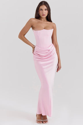 Noir Sculpt Gown Maxi Dress