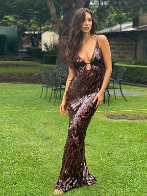 Sienna Sequin Slip Gown