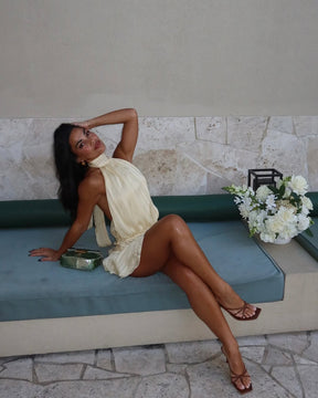 Golden Leme Dress