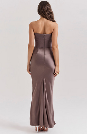 Noir Sculpt Gown Maxi Dress