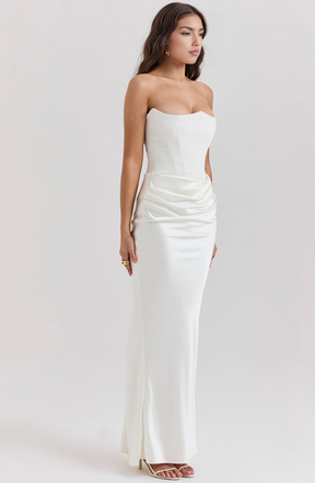 Noir Sculpt Gown Maxi Dress