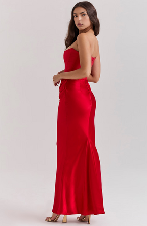Noir Sculpt Gown Maxi Dress