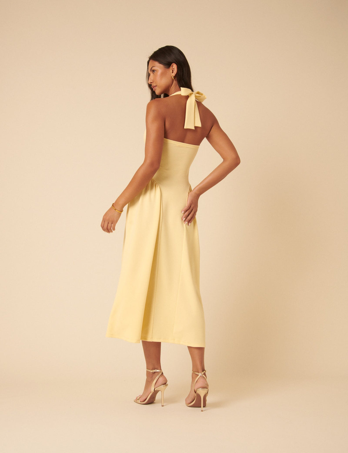Solare Midi Dress - Yellow