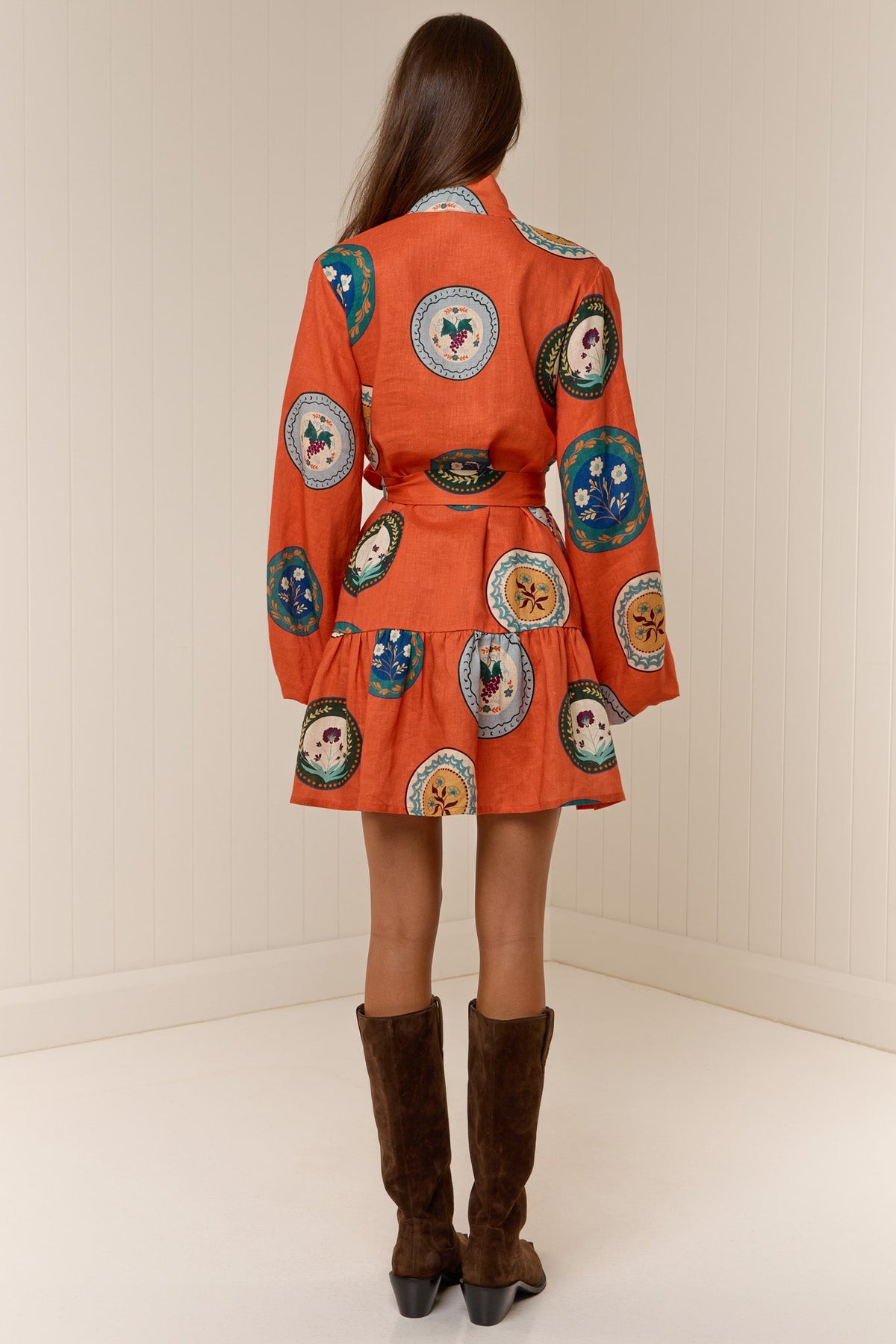 Serena Terracotta Dress