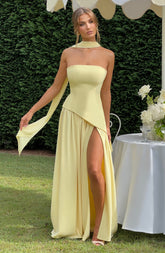 Lunara Dress Maxi Dress - Yellow Butter